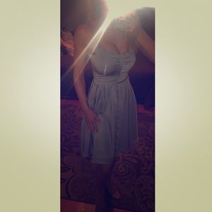 Light icy blue Banana Republic silky dress